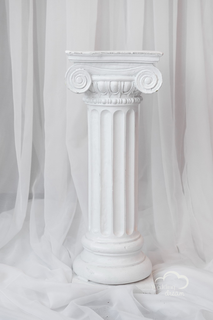 30'' White Roman Pillar