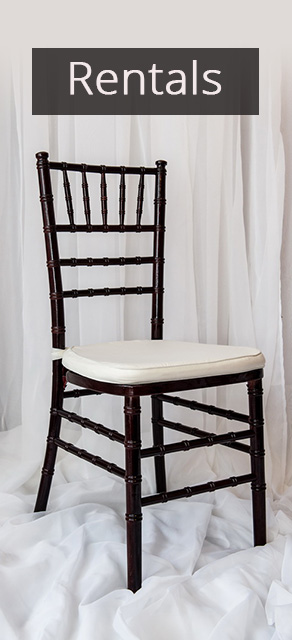 rentals chairs weddings cages